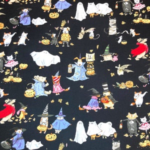 Halloween Parade, Anita Jeram, Clothworks, Quilting, Patchwork, 100% Cotton, Halloween