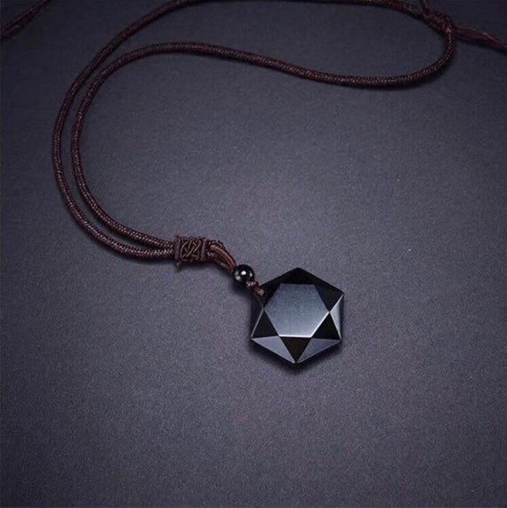 Obsidian Necklace black Obsidian Pendant Protection Necklace