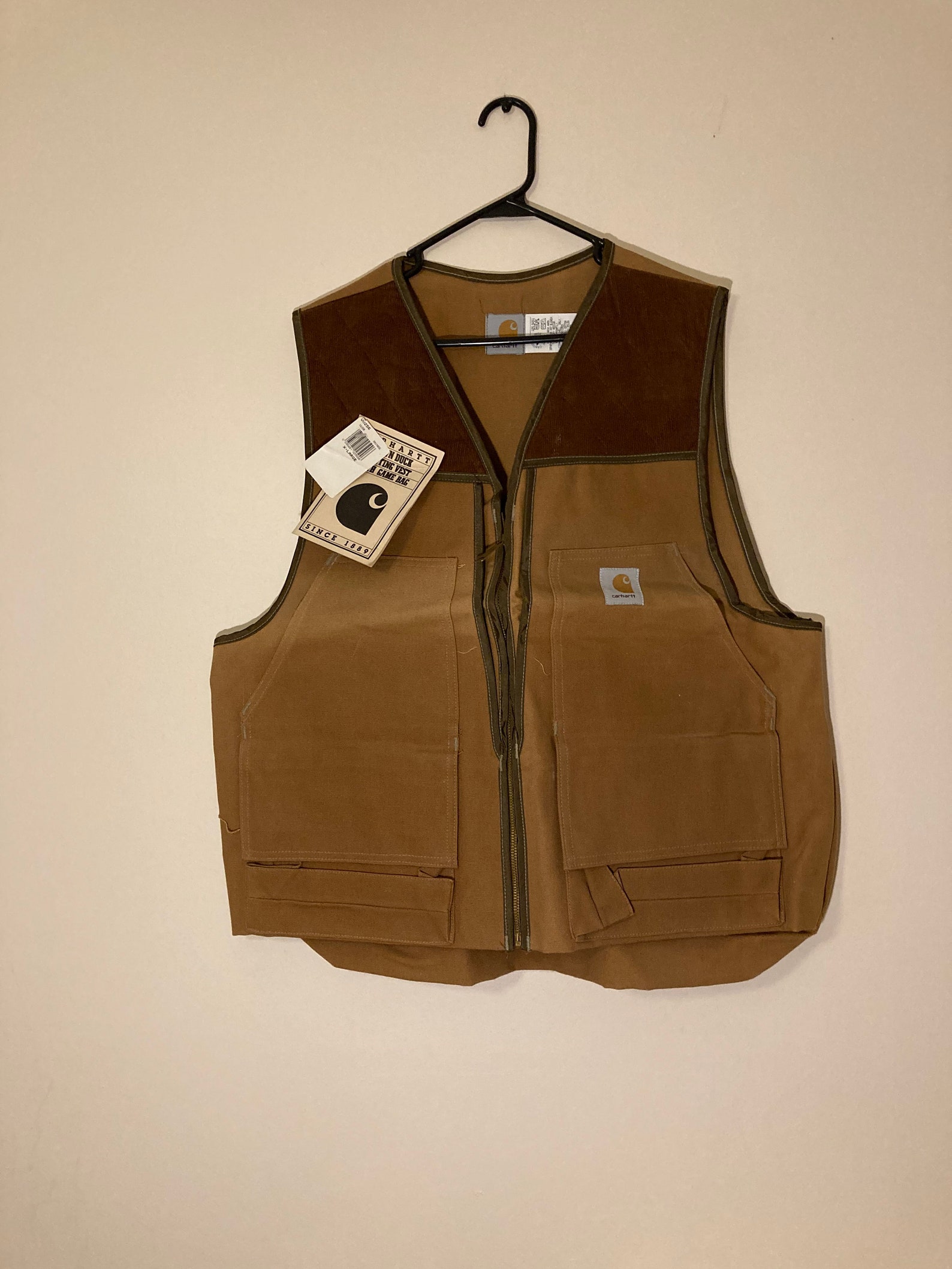 Vintage Carhartt Brown Duck Hunting Vest | Etsy