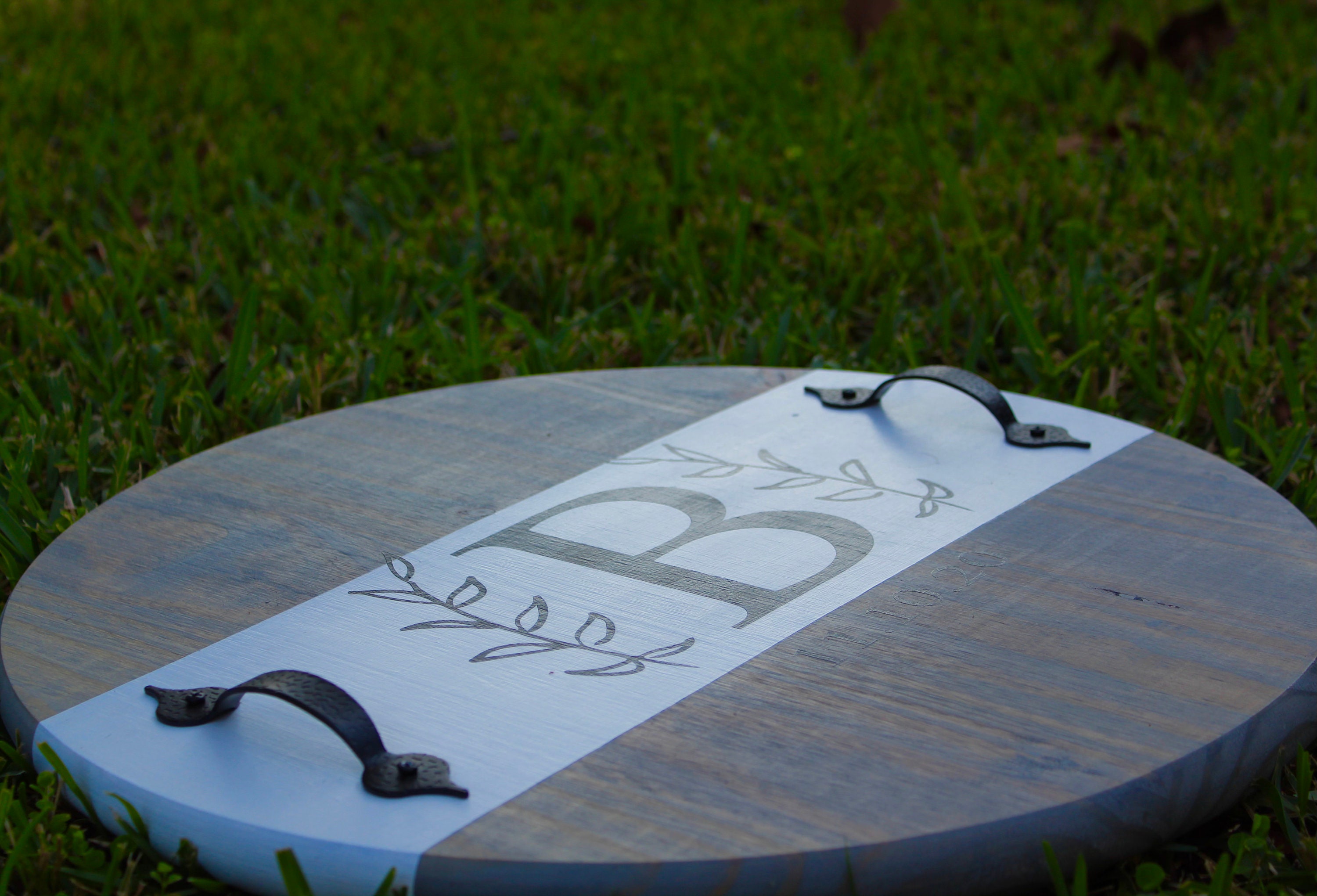 Personalized Initial Family Tray/Round Tray/Custom Tray Etsy.de