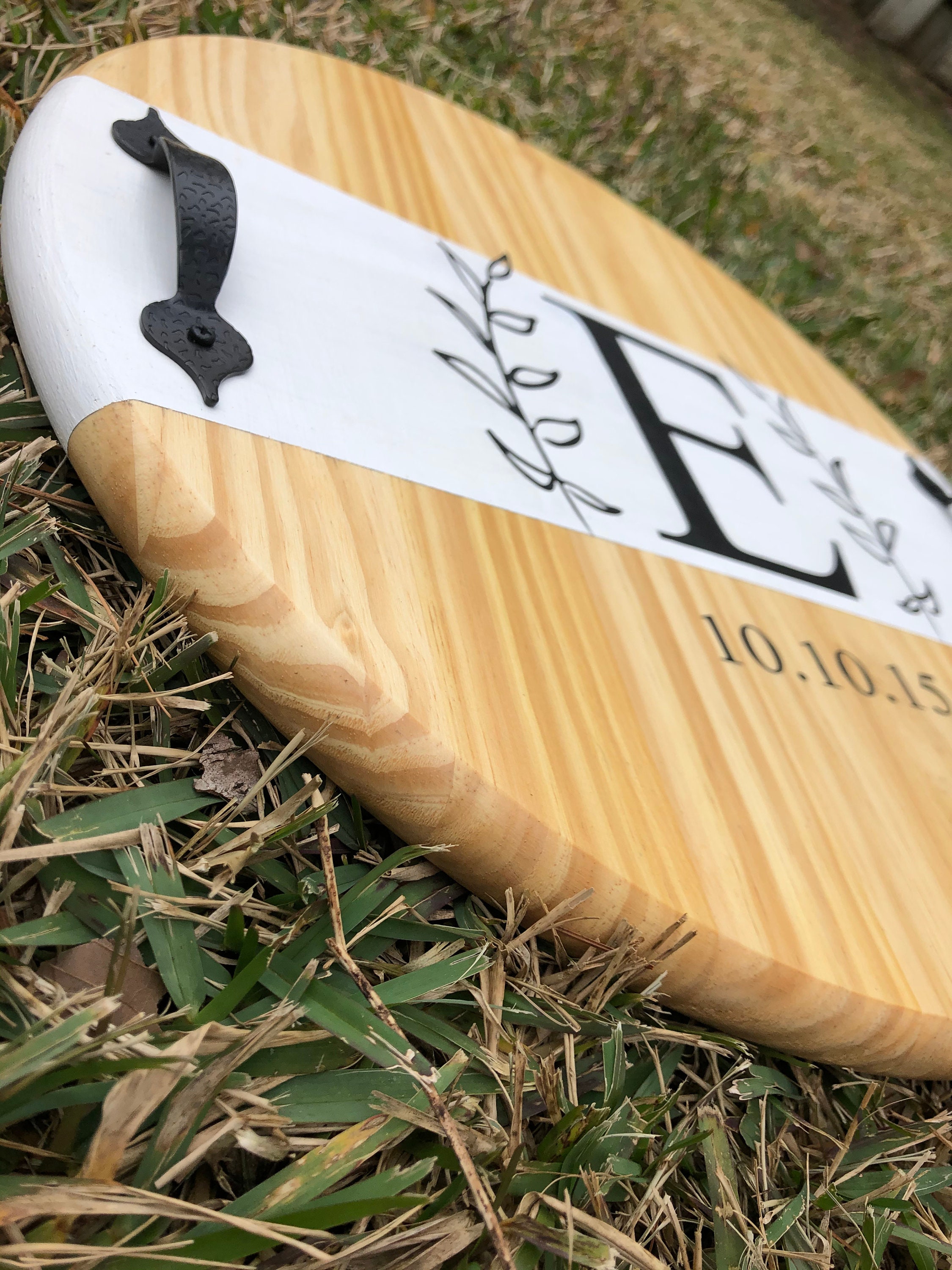 Personalized Initial Family Tray/Round Tray/Custom Tray Etsy.de