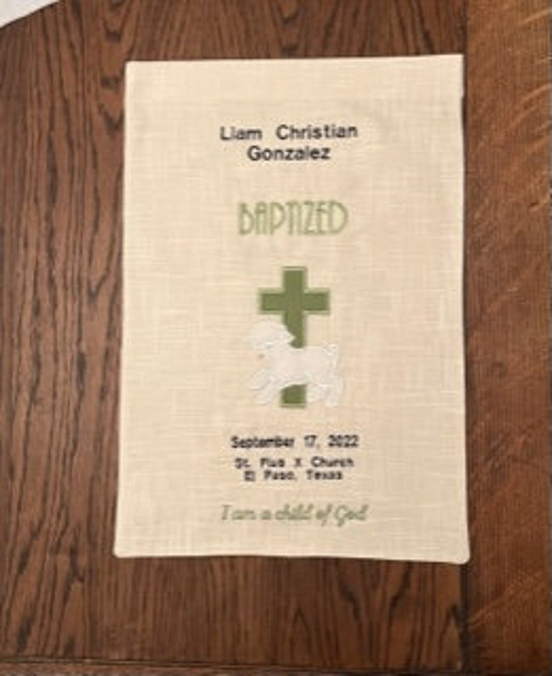 BAPTISM BANNER Custom Made ... Lots of Possibilities - Etsy