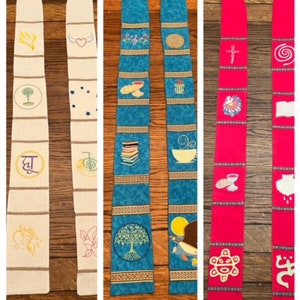 Custom designed stole for priests or pastors...we work with you to make it personal for your clergy
