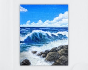 Ocean Wave Art, Printable Art, Home Decor, Seascape, Art Prints