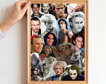 Heath Ledger Poster Etsy