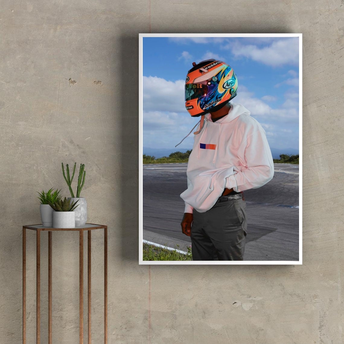 Frank ocean motorcycle helmet Music album Wall decoration | Etsy