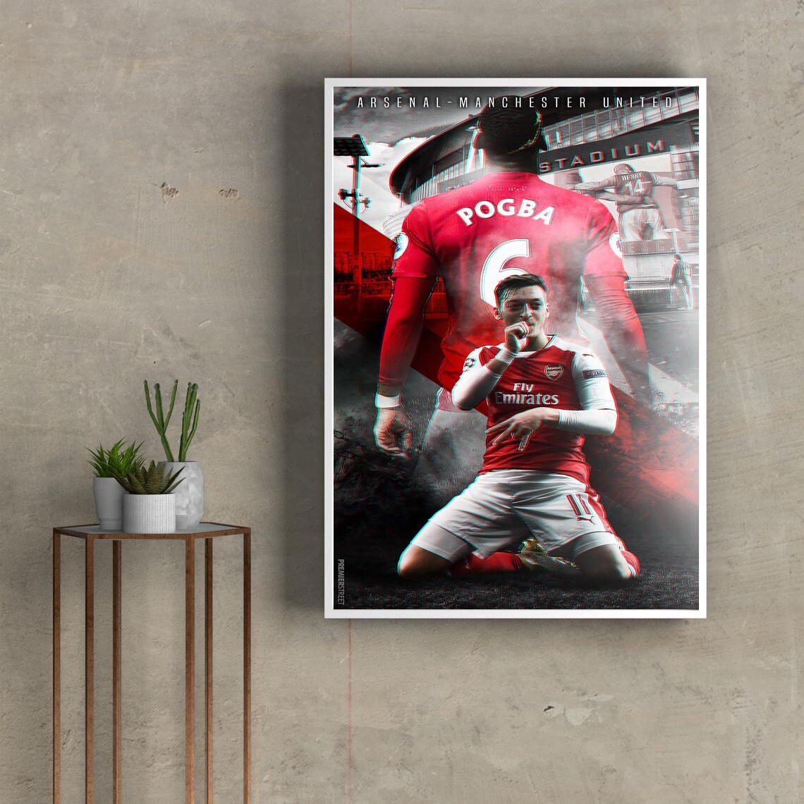 Arsenal vs manchester united poster Wall decoration Home | Etsy