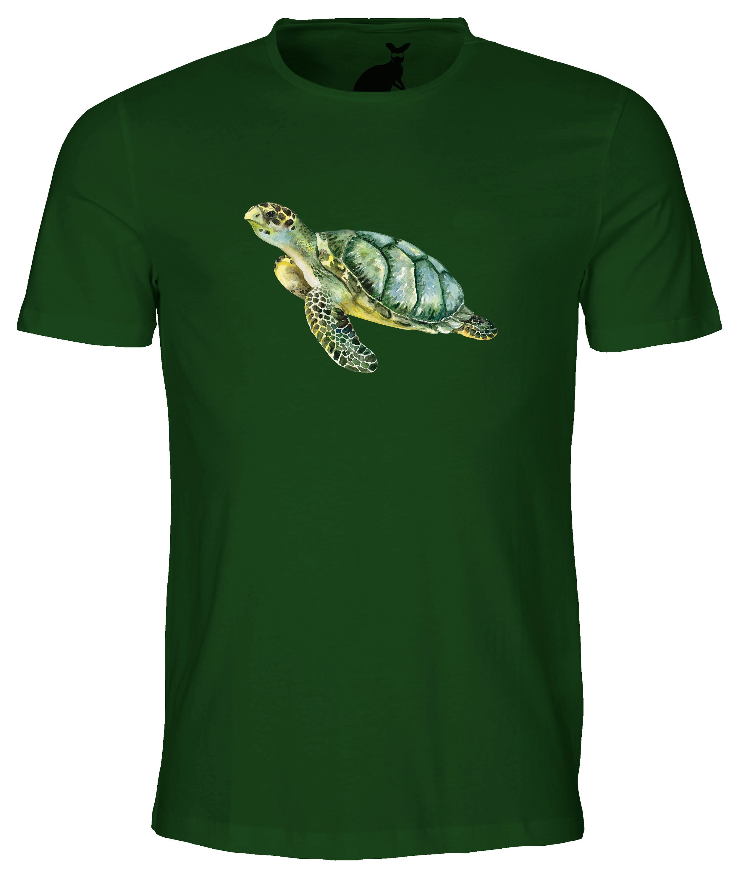 Green Sea Turtle Organic Cotton Unisex T SHIRT | Etsy