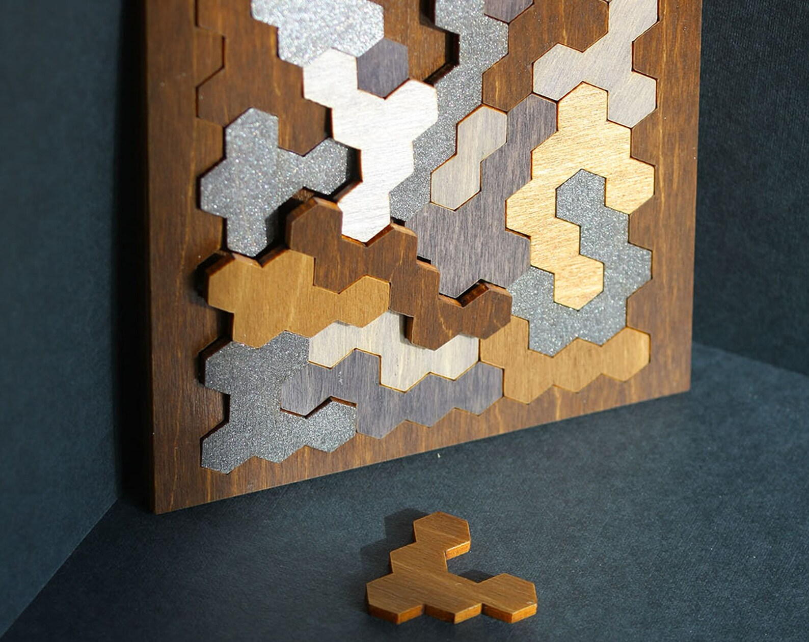 Puzzle Jigsaw Brain teaser puzzles Wooden Fractal Etsy