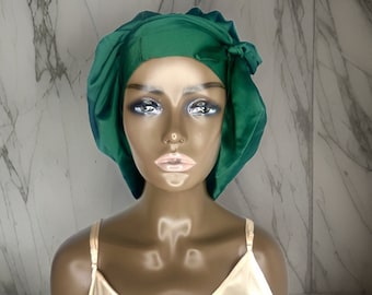 19MM Mulberry Silk Bonnet, Adjustable Tie, Hair Protection