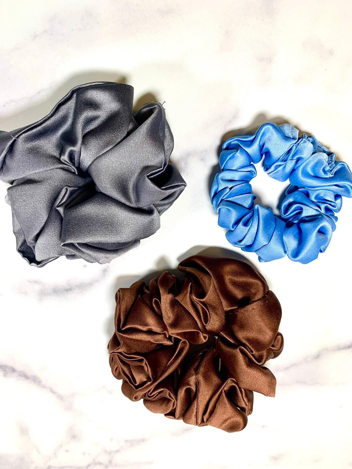 Silk hair scrunchies Silk hair ties Silk hair bands hair Etsy