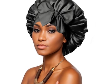 Adjustable Satin Sleep Bonnet | Curly Hair Protection