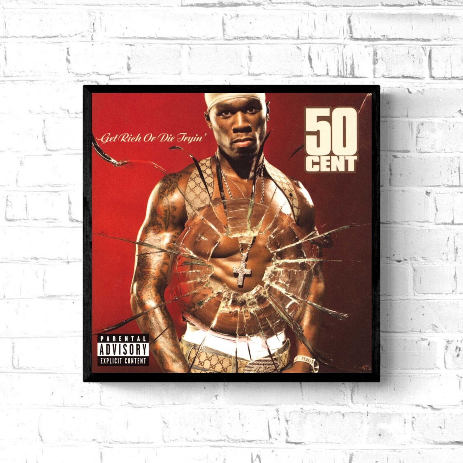 50 Cent Get Rich Or Die Tryin album cover celebrity art Etsy 50 Cent Get Rich Or Die Tryin album cover celebrity art Etsy