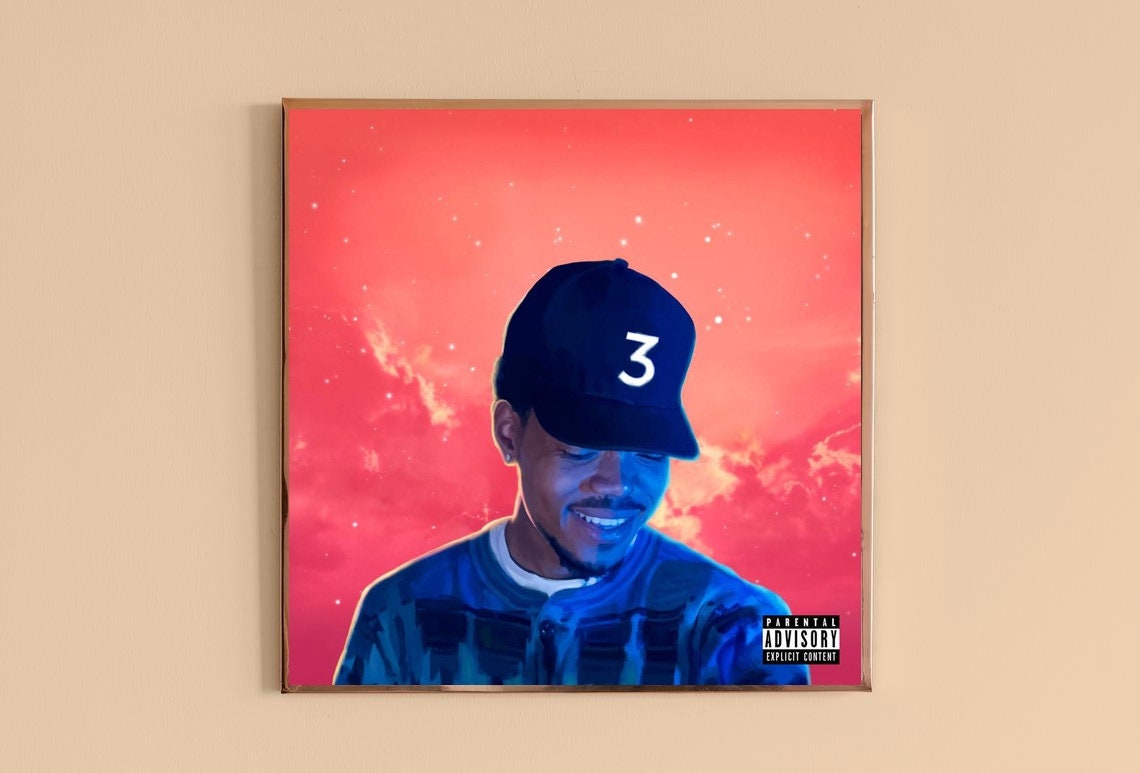 Chance The Rapper Coloring Book Music Album Cover Celebrity Etsy