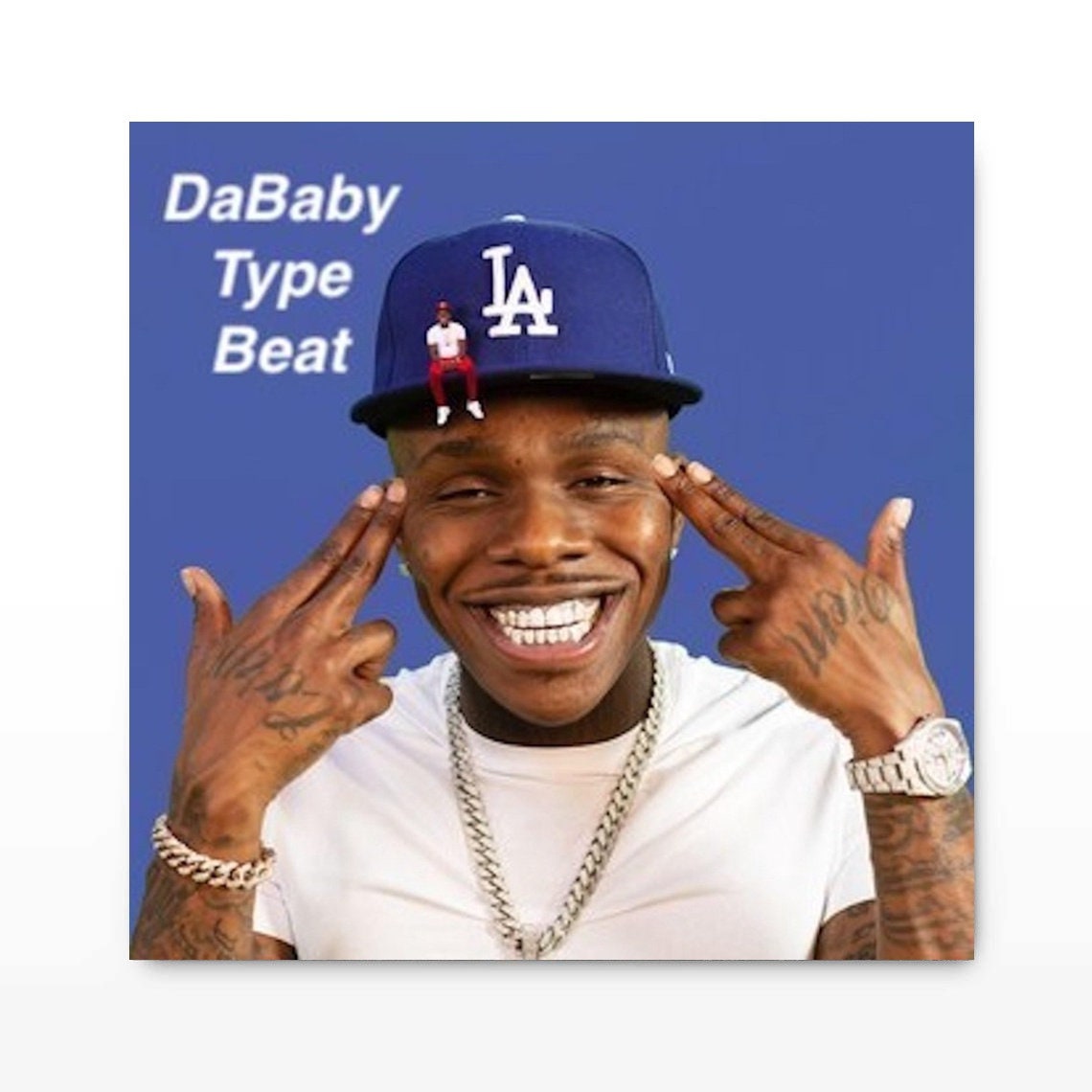 Dababy baby on baby music album cover celebrity art canvas Etsy