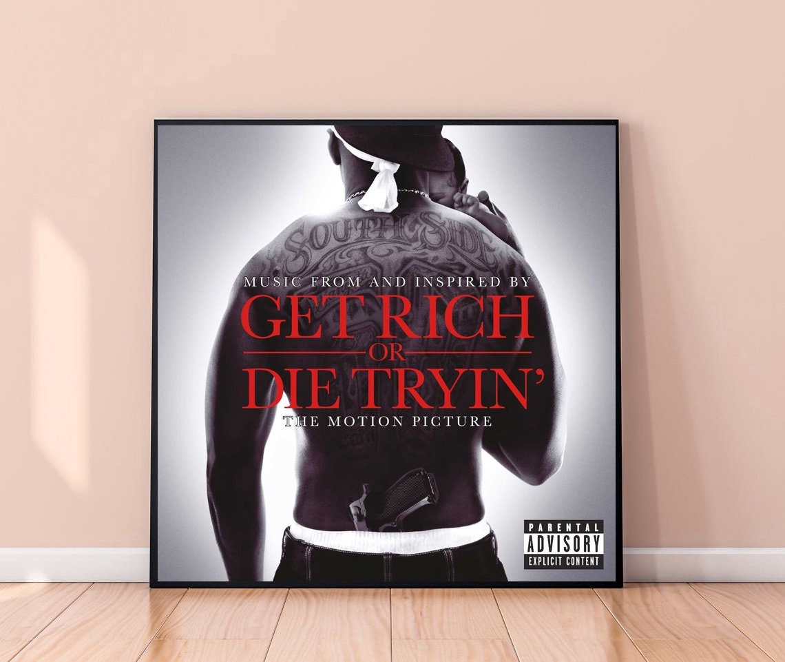 Get Rich or Die Tryin Music album cover celebrity art