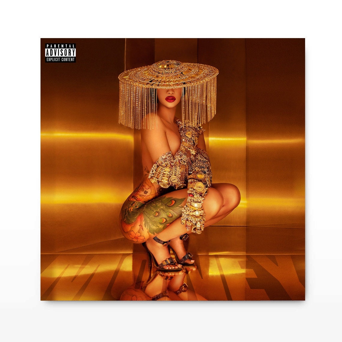 Cardi B Money music album cover celebrity art canvas poster Etsy