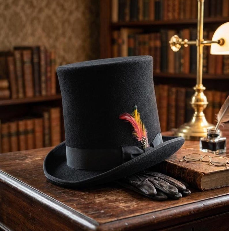 Tall Top Hat

Wool Felt Top Hat

Gothic Top Hat

Steampunk Hat

Victorian Top Hat

Handmade Top Hat

Mad Hatter Hat

Cosplay Top Hat

Mens Top Hat

Womens Top Hat

Personalised Hat

Wedding Top Hat

Victorian Costume