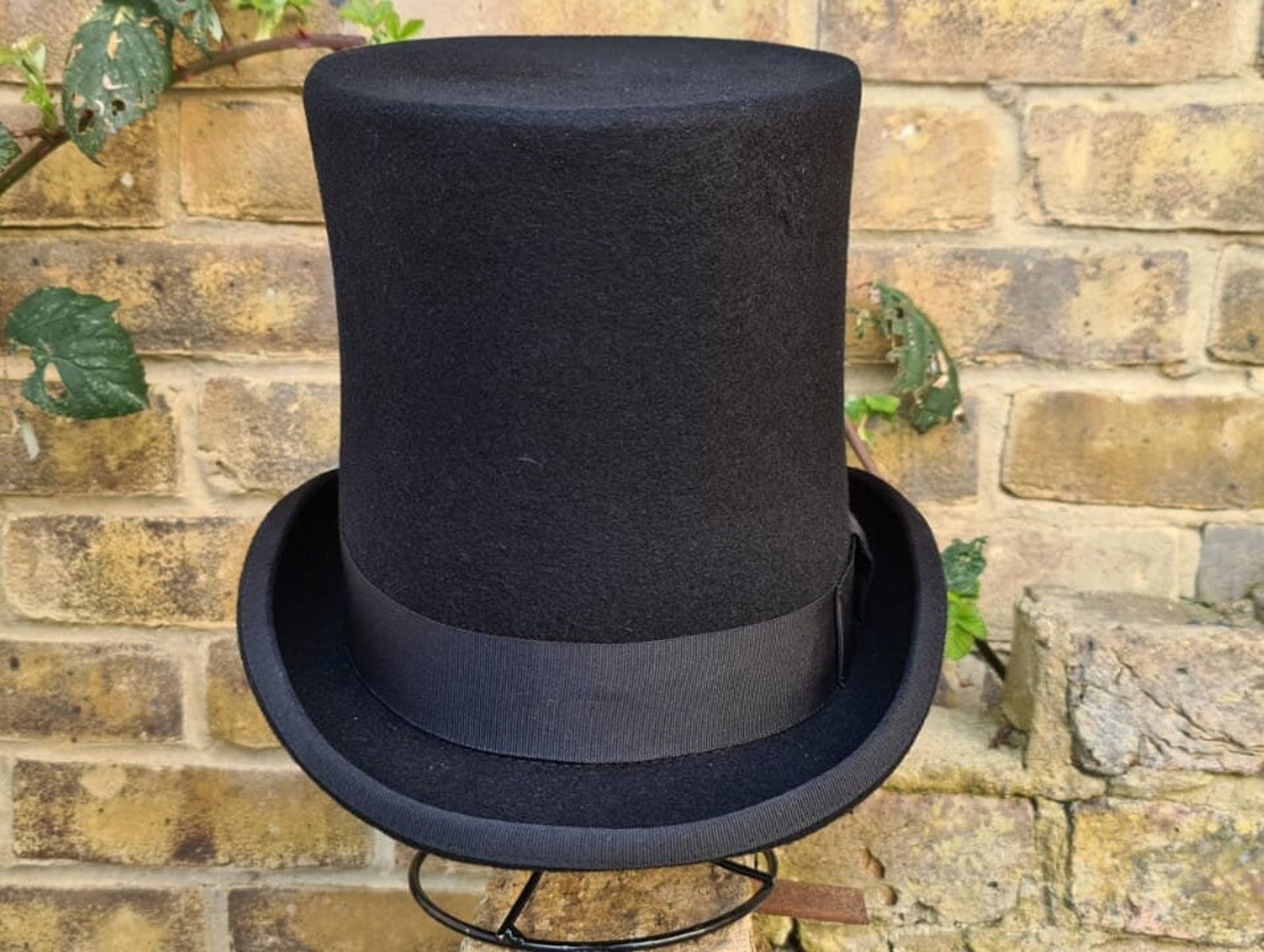 Personalized Wool Felt Top Hat: Victorian Stovepipe Hat With Custom ...