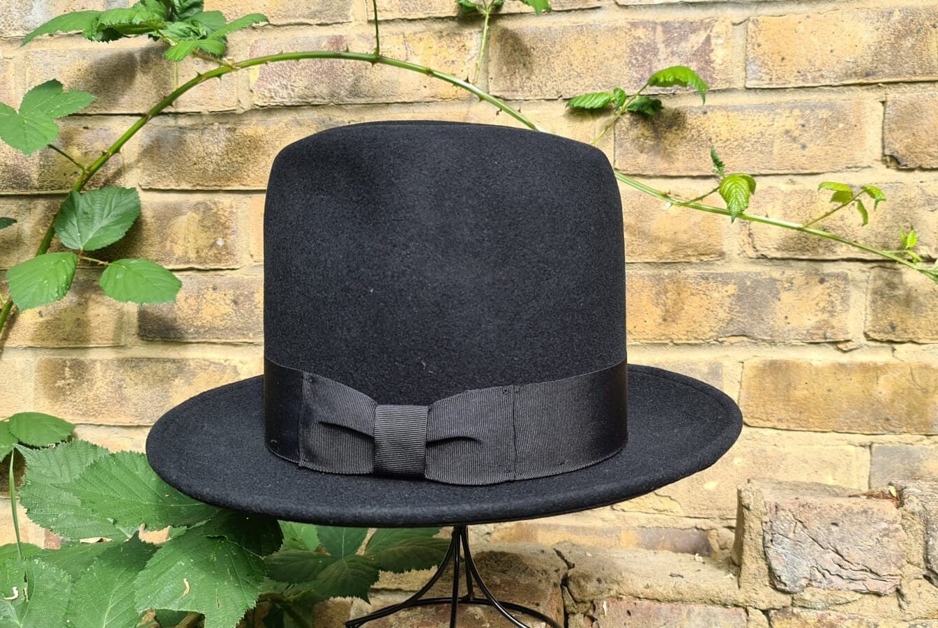 Tall Bowler Hat Erykah Badu Hat Hat Top Hat Stylish Hat Etsy