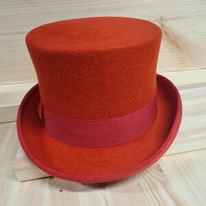 Top Hat Luxurious Wool Felt Top Hat Handcrafted Victorian Style Weddings Funerals Party topHat Custom Branding Iron Options