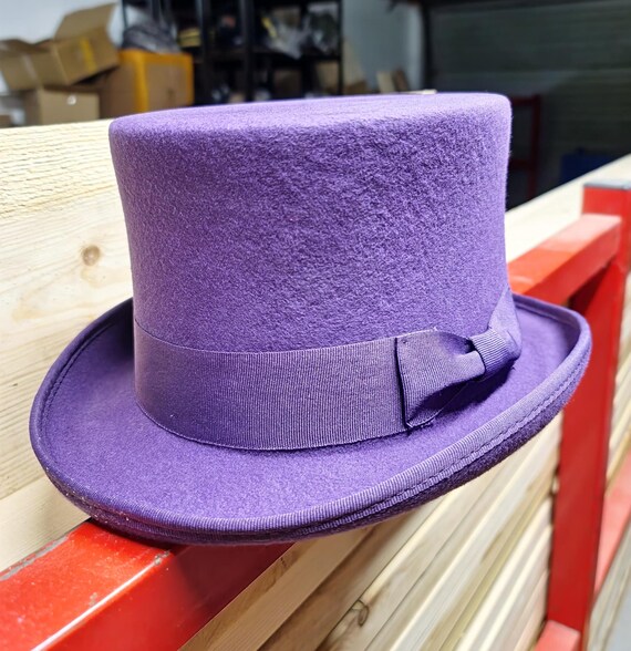 Handcrafted Wool Felt Top Hat: Victorian Wedding Party  display picture 1
