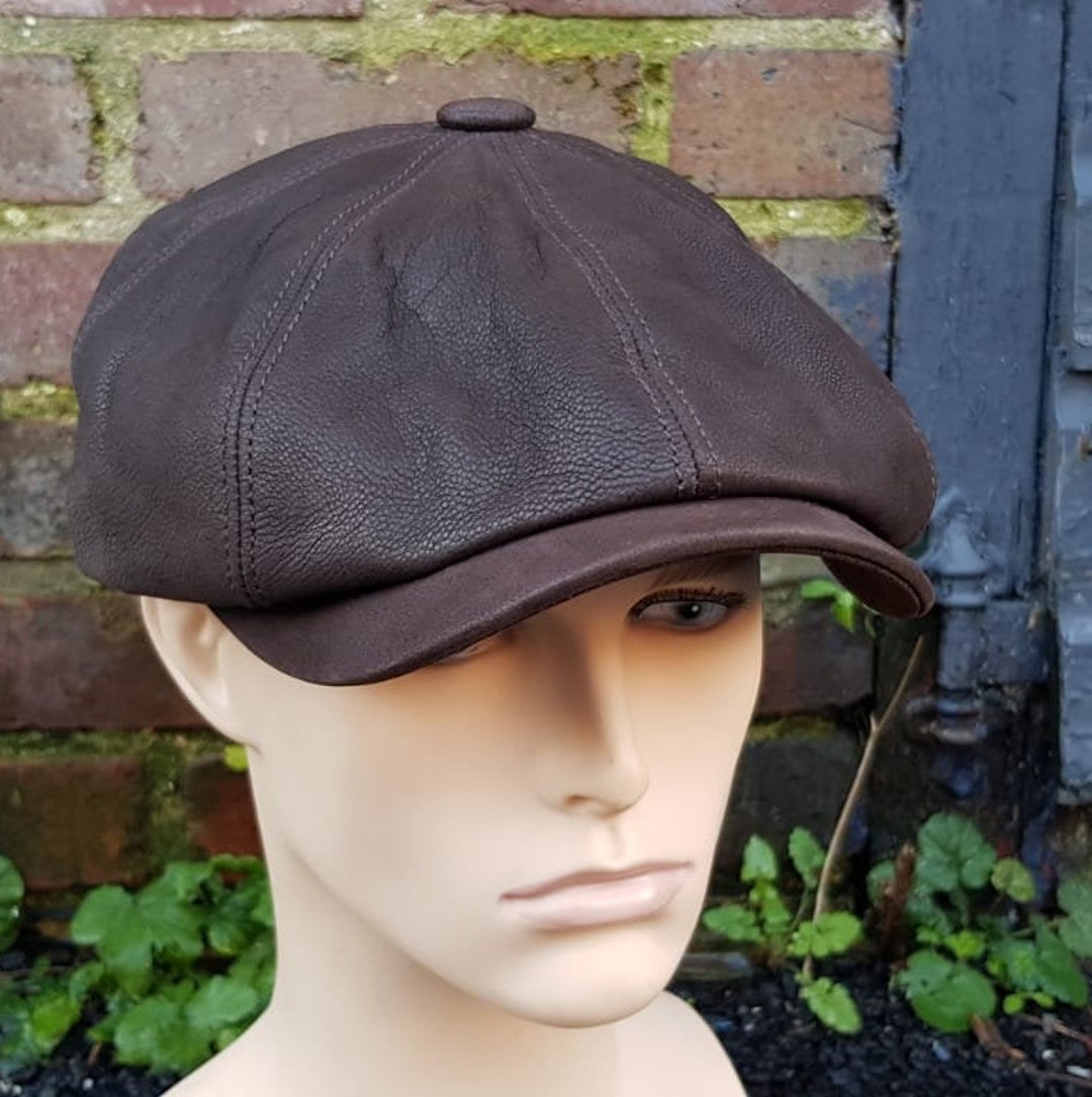 Leather Newsboy Cap – Village Hat Shop