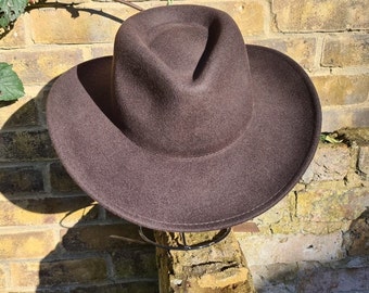 Handgemachte Crushable Wollfilz Cowboyhut: Personalisierte Western Style