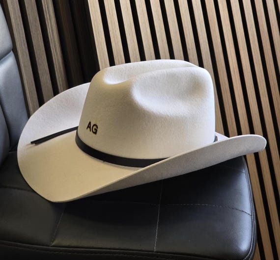 Customizable Wool Cowboy Hat: Wide Brim Western Classic cattleman style cowboy hat