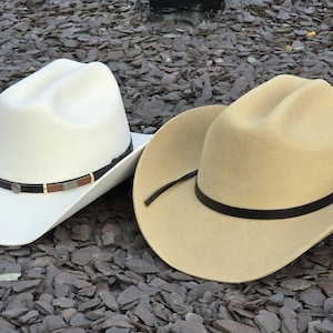 Customizable Cattleman Wool Cowboy Hat: Wide Brim Western Style