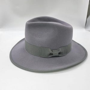 Classic Fedora Hat – Pure Wool, Water-Repellent, Retro Vintage Style with Grosgrain Band