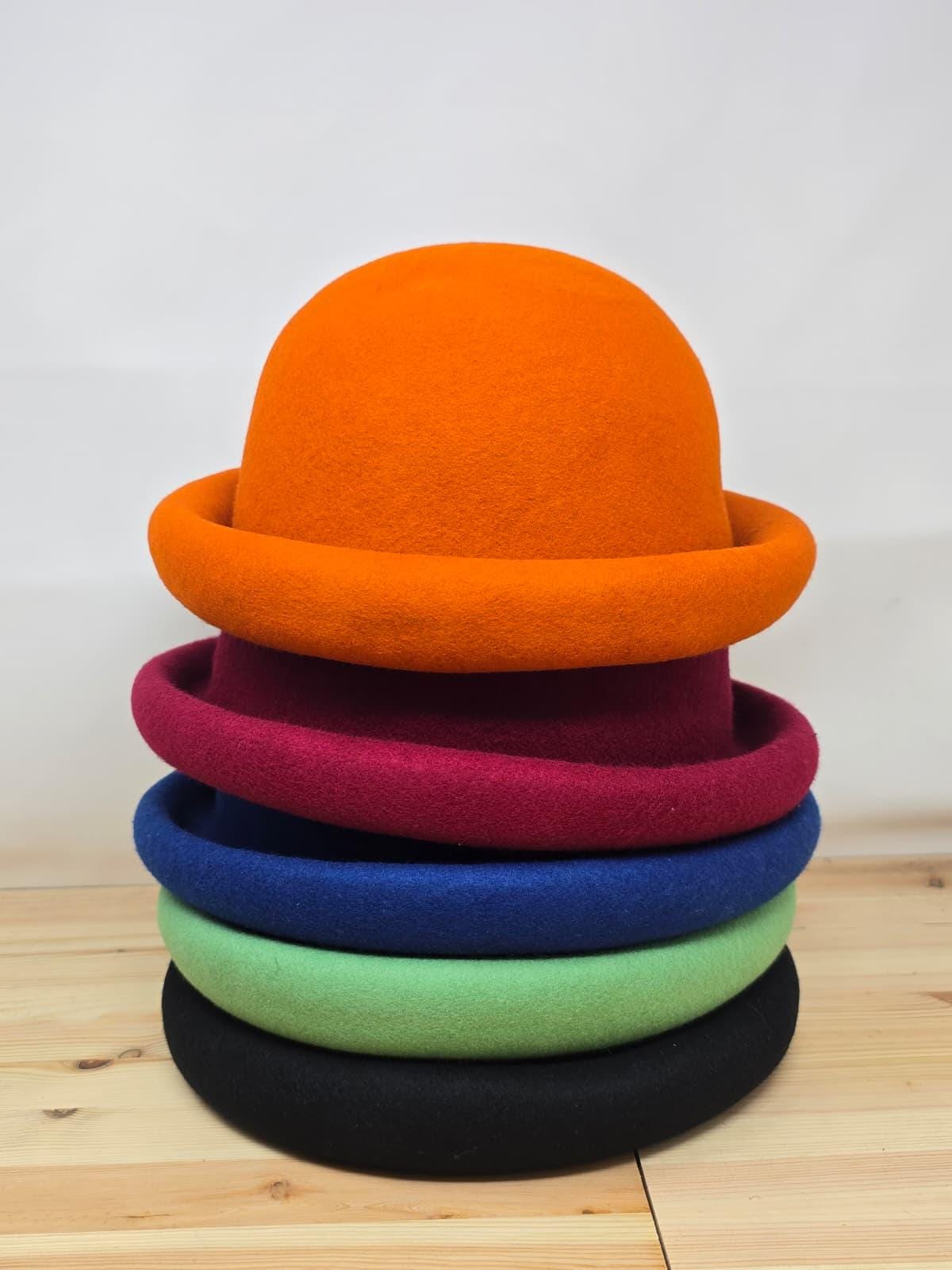 ボルサリーノ 山高帽 ボーラーハット オリーブグリーンボルサリーノ