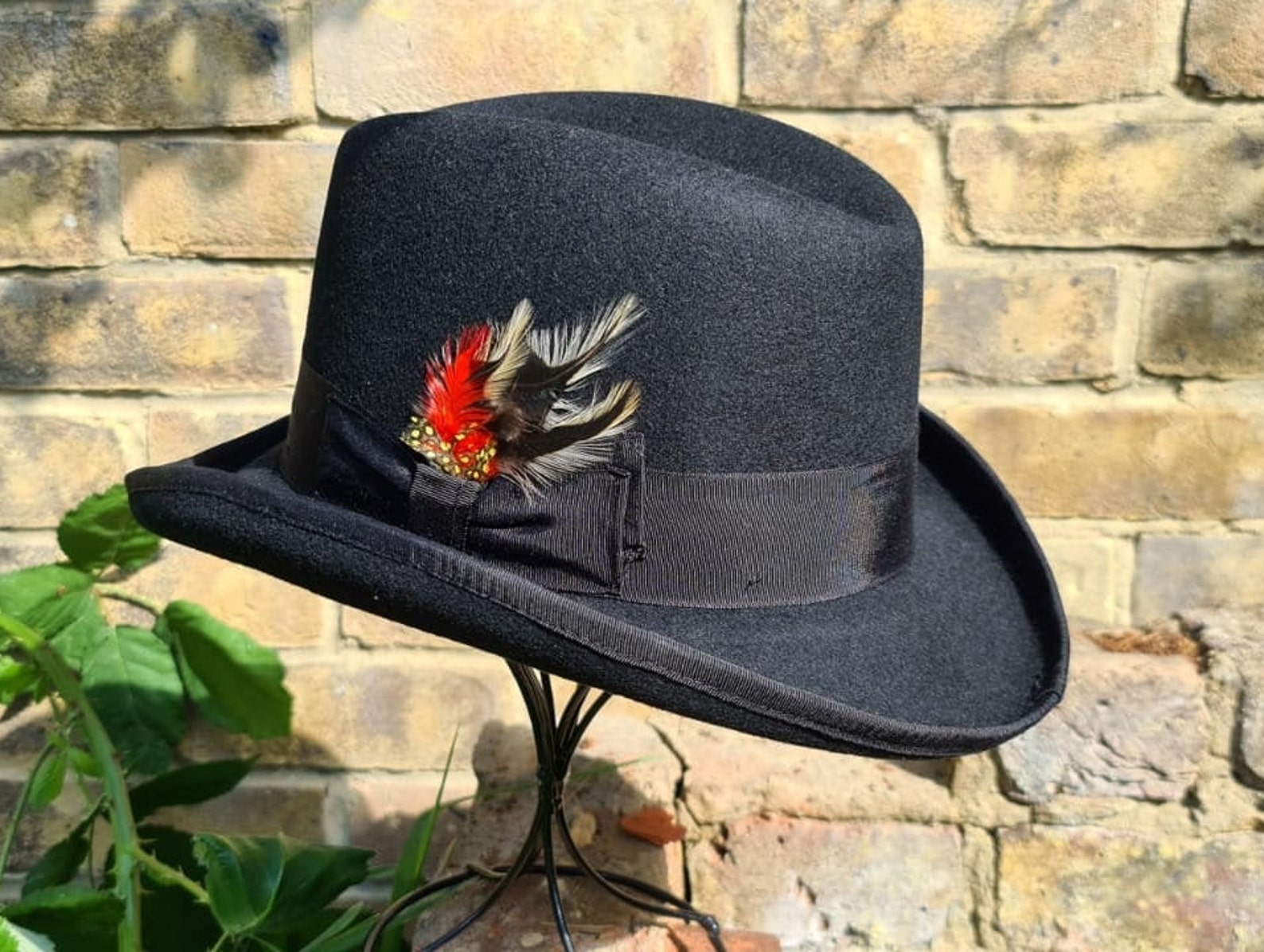 Homburg Hat 100wool Churchill Wear Homburg Hat Satin Lined Etsy UK