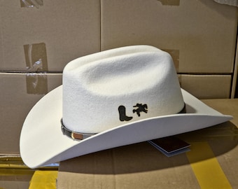 Customizable Wool Cowboy Hat: Wide Brim Cattleman - Western Style