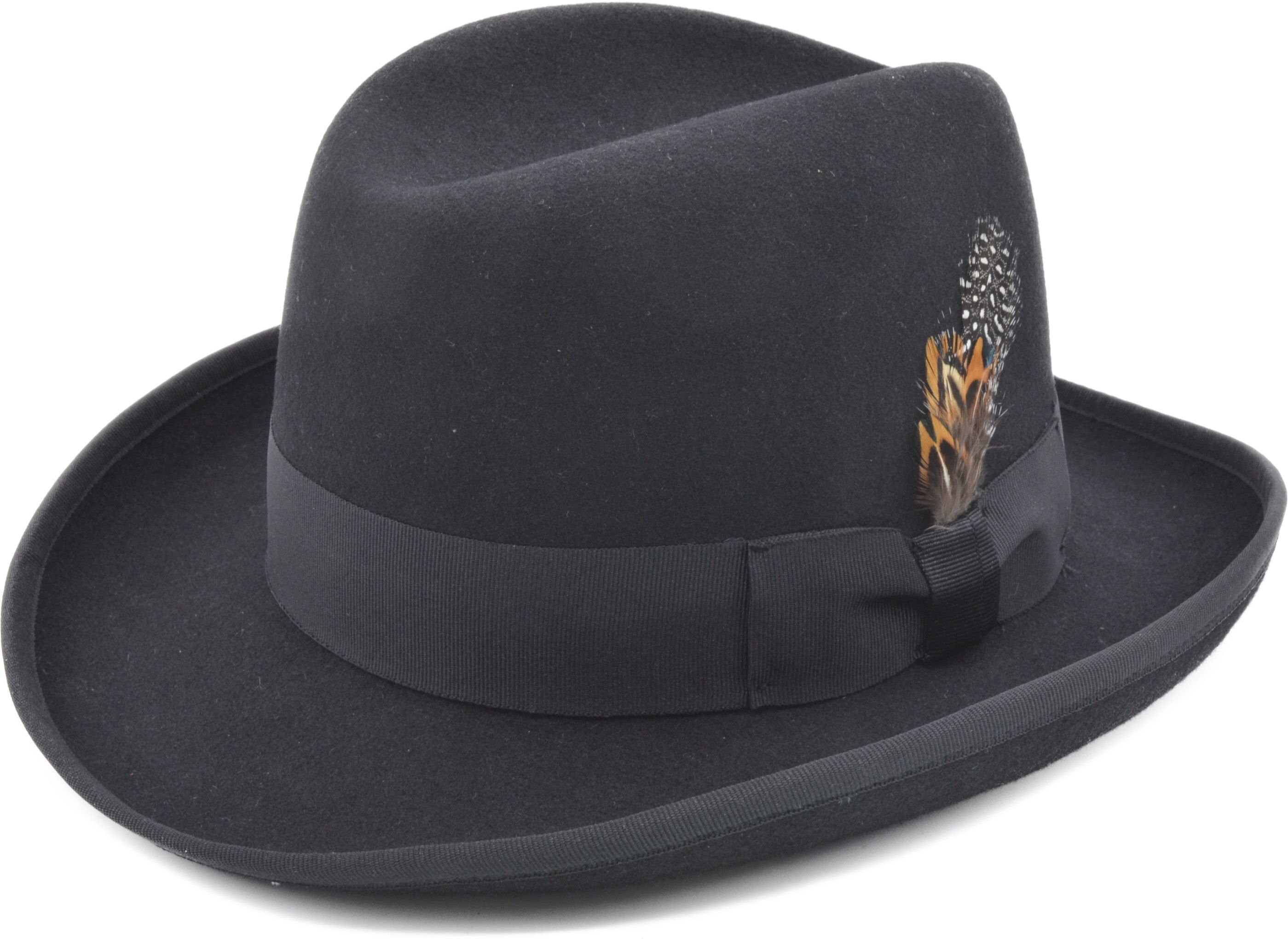 Wool Homburg Panama Hat Exotic For Women Men Photo Props