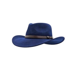 Cowboy teardrop  hat handmade Crushable pure 100% Wool Felt Personalize with  Initials  Branding Iron Western style cowboyS/X