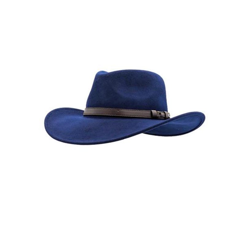 Cowboy teardrop  hat handmade Crushable pure 100% Wool Felt Personalize with  Initials  Branding Iron Western style cowboyS/X