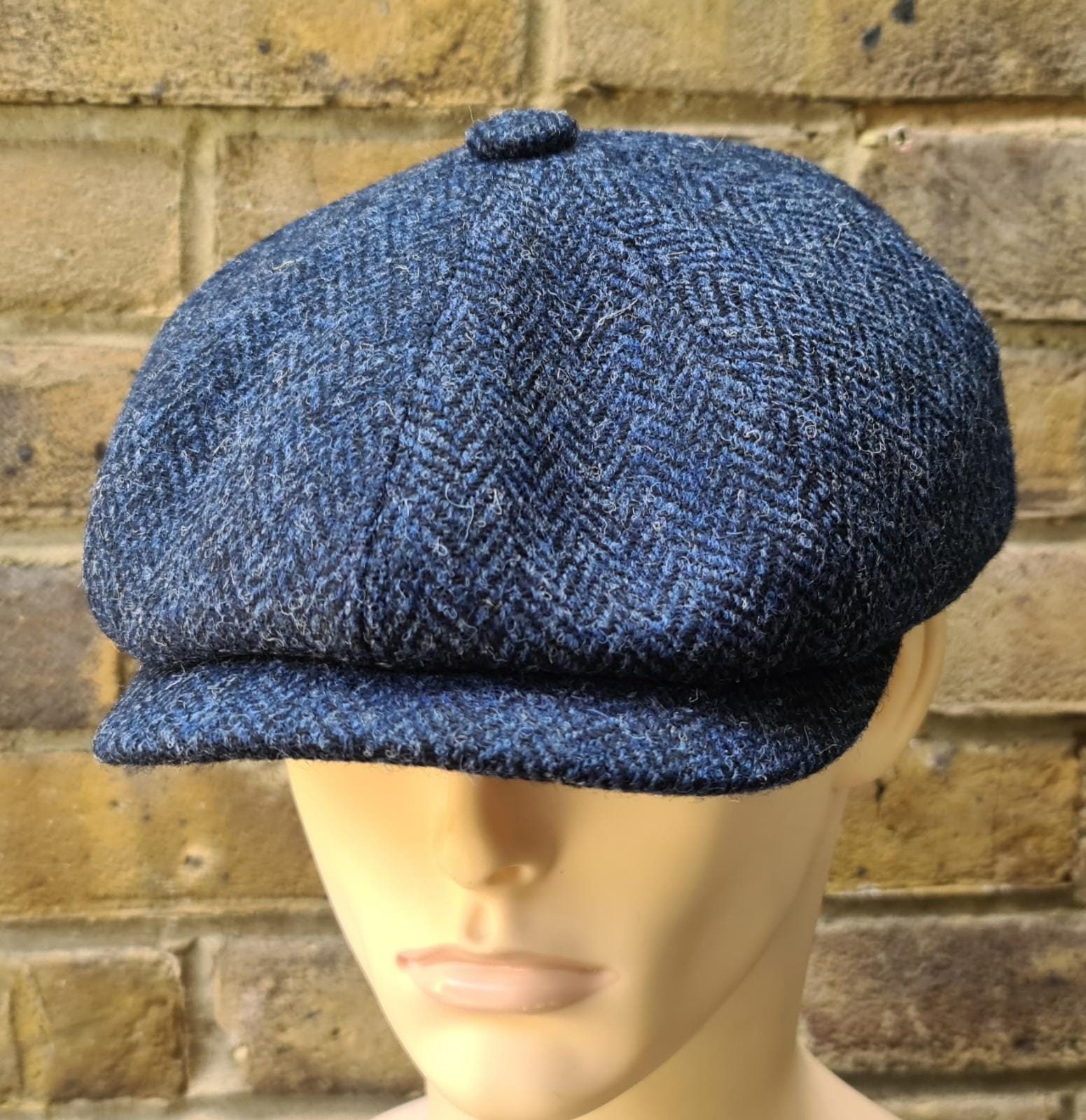 Traditional Tweed Newsboy Cap Herringbone Peaky Blinders Etsy