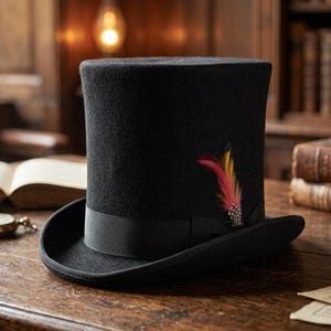 Tall Top Hat

Wool Felt Top Hat

Gothic Top Hat

Steampunk Hat

Victorian Top Hat

Handmade Top Hat

Mad Hatter Hat

Cosplay Top Hat

Mens Top Hat

Womens Top Hat

Personalised Hat

Wedding Top Hat

Victorian Costume