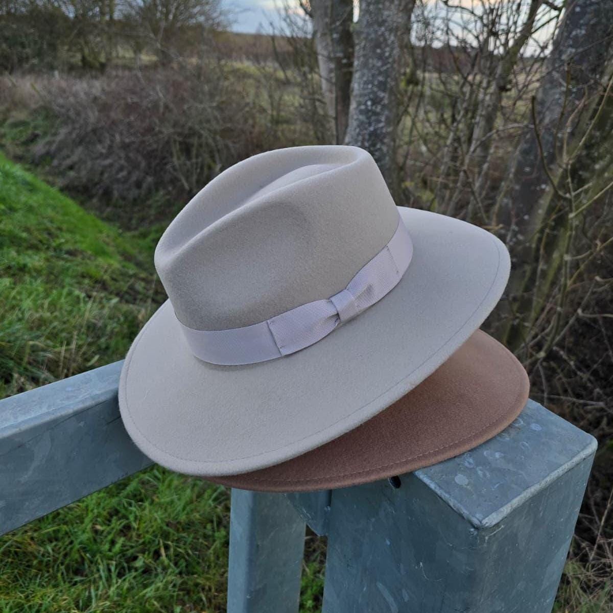 Crushable Wool Crushable Fedora Hats: Customisable Wide Brim 