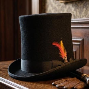 Tall Top Hat

Wool Felt Top Hat

Gothic Top Hat

Steampunk Hat

Victorian Top Hat

Handmade Top Hat

Mad Hatter Hat

Cosplay Top Hat

Mens Top Hat

Womens Top Hat

Personalised Hat

Wedding Top Hat

Victorian Costume