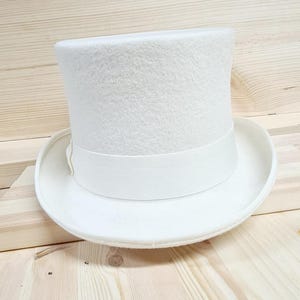 Top Hat Luxurious Wool Felt Top Hat Handcrafted Victorian Style Weddings Funerals Party topHat Custom Branding Iron Options