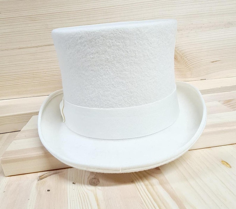 Top Hat Luxurious Wool Felt Top Hat Handcrafted Victorian Style Weddings Funerals Party topHat Custom Branding Iron Options