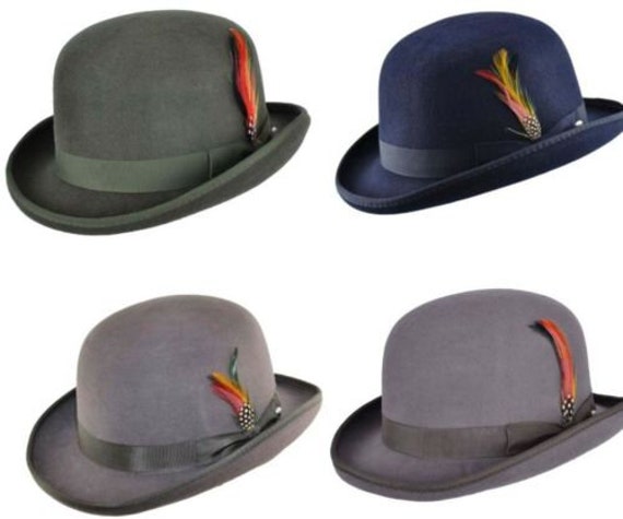 Cappello a bombetta in feltro di lana dura Donne uomo | Etsy Italia