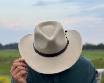Crushable Wool Felt Cowboy Hat: Handmade Western Style, Personalized Branding