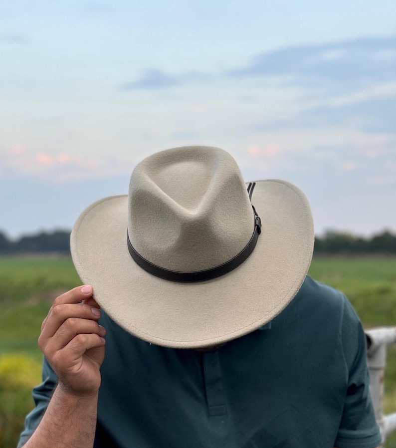 Handmade Crushable 100% Wool Felt Cowboy Hat– Personalize with Your Name or Initials Using Our Branding Iron, Western Style