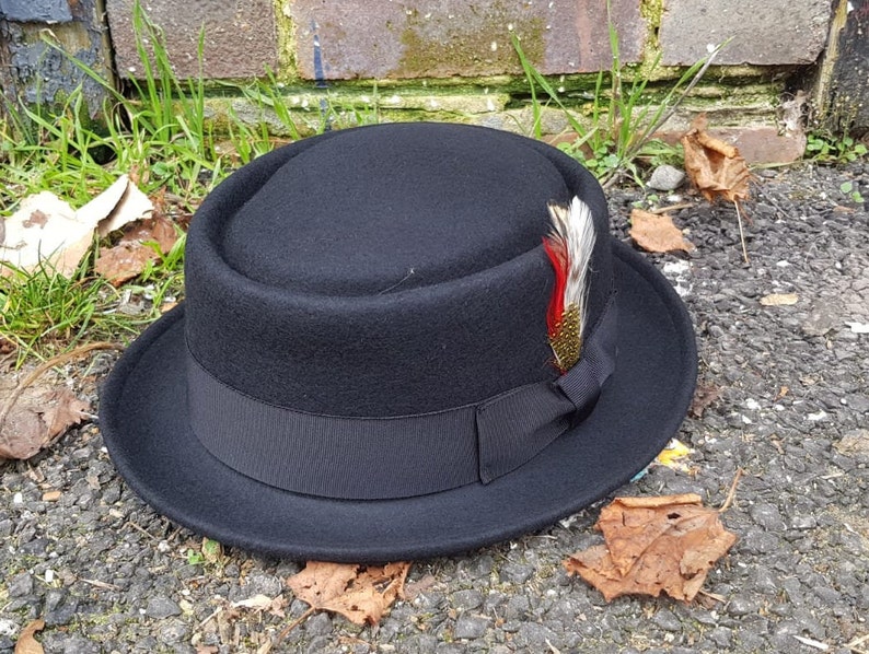 Pork Pie Hat 100/% Wool Felt Handmade Crushable Heisenberg Breaking Bad Trilby Unisex Hat