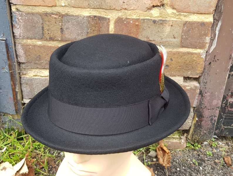 Pork Pie Hat 100/% Wool Felt Handmade Crushable Heisenberg Breaking Bad Trilby Unisex Hat