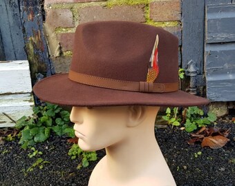 Wool Fedoras Hat Crushable Cowboy Hat 
