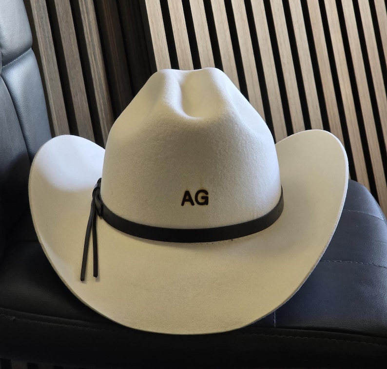 Cattleman Wool Cowboy Hat Western Classic Aussie Style Wide Brim Hat 100% Wool Personalized with Branding Iro , Stiff Wide Brim